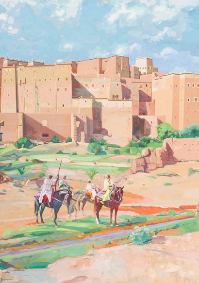 null 
NO LIVE AUCTION FOR THIS LOT





Jacques MAJORELLE (1886-1962)




Ouarzazate.




Mixed...