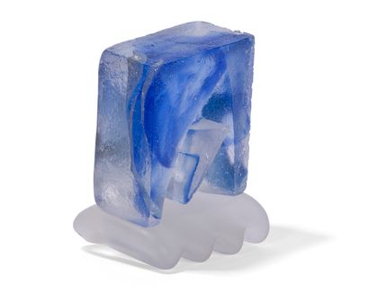 null Nicolas MORIN (Born in 1959) 

Cube face, 1993.

Sculpture. 

Proof in blue...