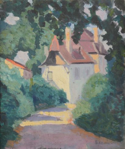 null Francis SMITH (1881-1961)

La maison, c.1918-1920.

Huile sur toile, signée...