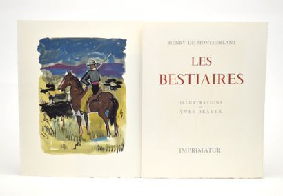 null MONTHERLANT (Henry de) - [BRAYER (Yves)]

Les Bestiaires. Illustrations de Yves...