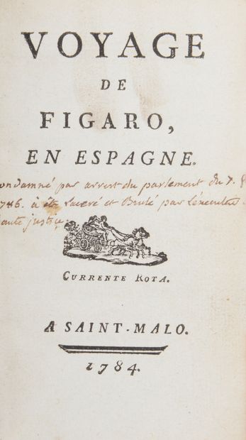 null [FLEURIOT (Jean-Marie, MARQUIS DE LANGLE)]

Voyage de Figaro en Espagne. Saint-Malo,...