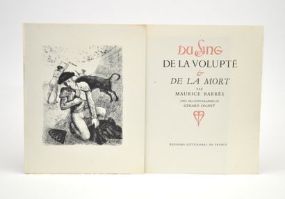 null BARRÈS (Maurice) - [COCHET (Gérard)]

Du Sang, de la Volupté & de la Mort. Avec...