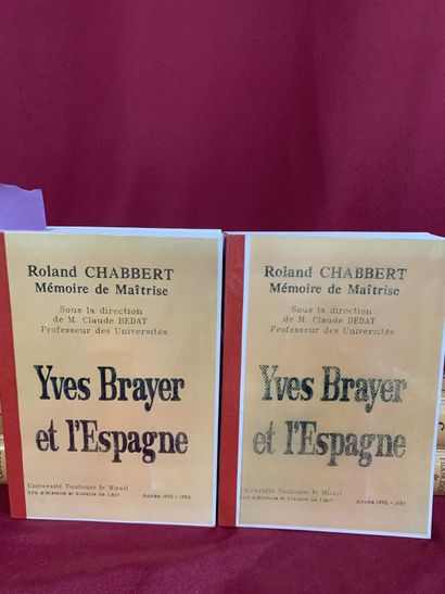 null CHABBERT Roland : Yves Brayer et l'Espagne, Mémoire de maîtrise histoire et...