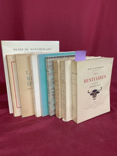 null HENRY DE MONTHERLANT (1895-1972)

ensemble d'ouvrages : Les Bestiaires, lithographies...