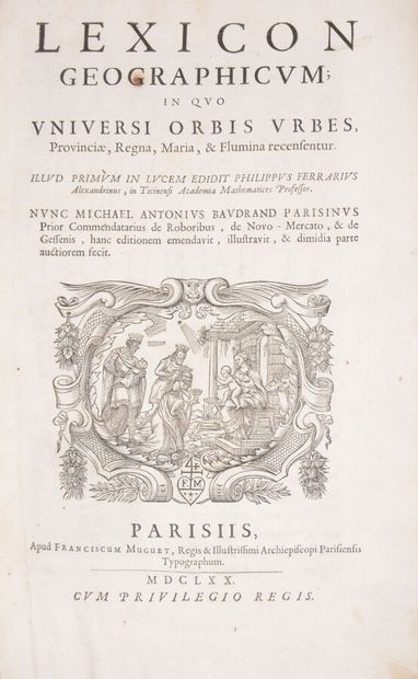 null Aux armes de Geogres Joly de Blaisy

FERRARI (Philippe)

Lexicon Geographicum...
