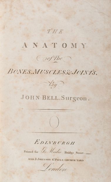 null BELL (John)

The Anatomy of the Bones Muscles & Joints. Edinburgh : London,...