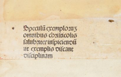 null Incunabula

BUCH (Joannes)

Speculum Exemplorum Omnibus Christicolis Salubriter...