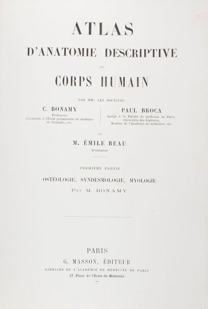 null BONAMY (Constantin) - BROCA (Paul) - BEAU (Émile)

Atlas of descriptive anatomy...