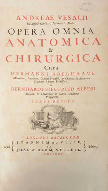 null VÉSALE (André)

Opera omnia anatomica & chirurgica cura Hermanni Boerhaave Leyde...