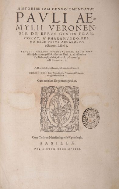 null EMILI (Paolo)

Pauli Aemylii Veronensis, de Rebus Gestis Francorum, a pharamundo,...