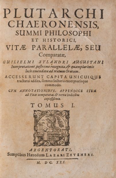 null PLUTARCH

Plutarchi Chaeronensis Summi et Philosophi et Historici, viate parallela,...