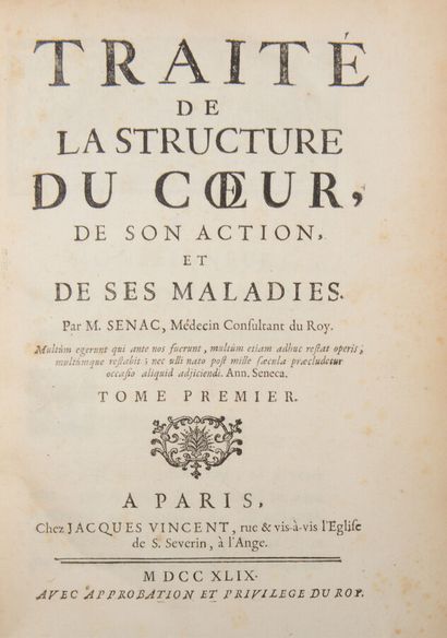 null SÉNAC (Jean-Baptiste)

Traité de la structure du Coeur, de son Action et de...