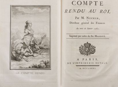 null Économie

NECKER (Jacques)

Compte Rendu au Roi. Paris, Imprimerie Royale, 1781....