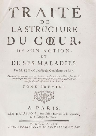 null SÉNAC (Jean-Baptiste)

Treatise on the structure of the heart, its action and...