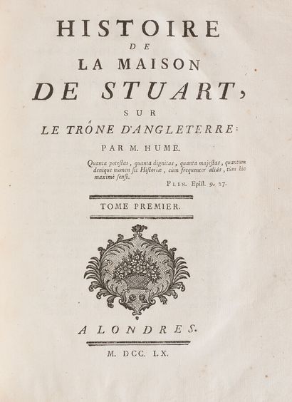 null HUME (David)

Histoire de la Maison de Stuart sur le Trône d'Angleterre. Londres,...