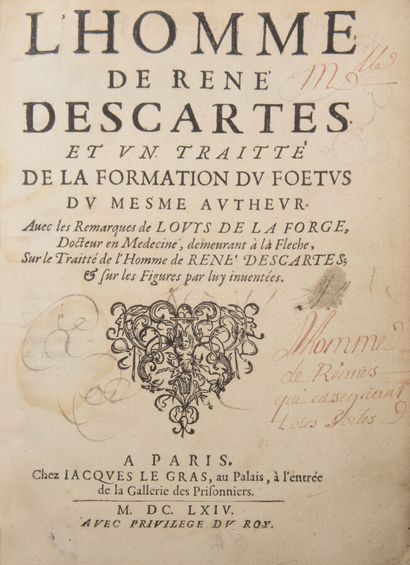 null DESCARTES (René)

The Man of René Descartes and a Treatise on the Formation...