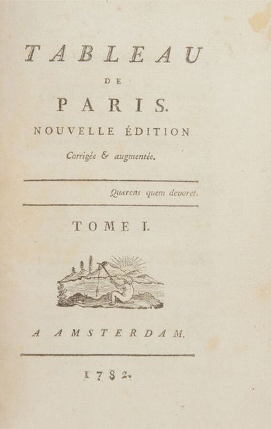 null Paris

[MERCIER (Louis-Sébastien)]

Tableau de Paris. Nouvelle édition corrigée...