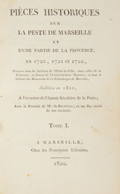 null Peste - Marseille

[JAUFRET (Louis-François)]

Pièces historiques sur la Peste...