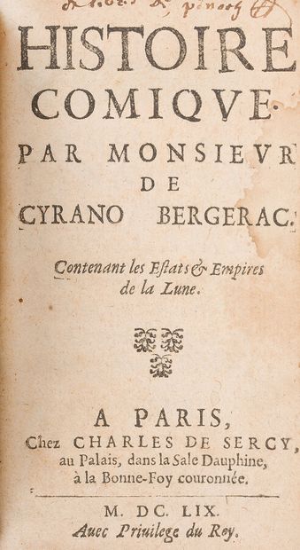 null CYRANO de BERGERAC (Savinien)

Histoire Comique containing the states & empires...