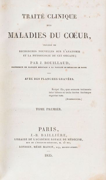 null BOUILLAUD (Jean-Baptiste)

Traité Clinique des Maladies du Coeur, précédé de...