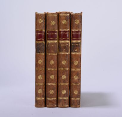 null NECKER (Jacques)

De la Révolution Françoise. Slne, 1796.

4 volumes in-8 :...