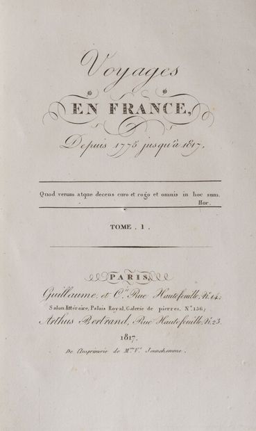 null MARLIN (François)

Voyages en France et Pays Circonvoisins, depuis 1775 jusqu'en...