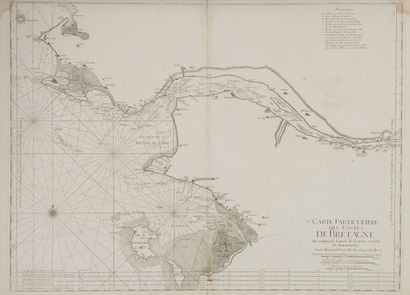 null NAVY - BRITTANY

- BELLIN (Jacques-Nicolas) : Reduced map of the passages of...