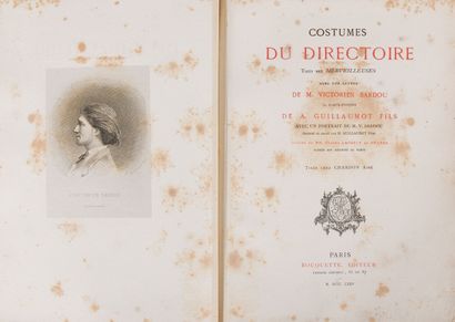 null Plates in 2 states

SARDOU (V.) and GUILLAUMOT FILS (A.)]

Costumes of the Directory...
