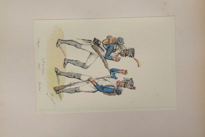 null Original watercolours

MILITARIA - INFANTRY

French Infantry. 1684-1872.

23...
