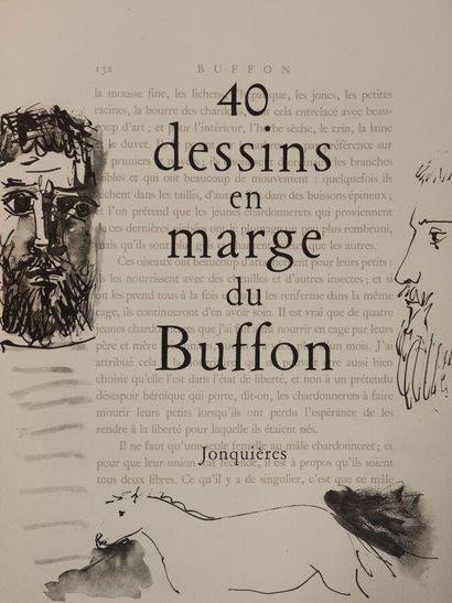 null BUFFON (Georges Louis LEA3166 de) count - [PICASSO (Pablo)

40 drawings in the...