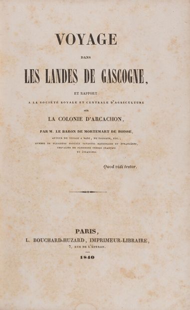 null Arcachon - Gascony - Landes - Pyrenees

MORTEMART de BOISSE (François Gerôme...
