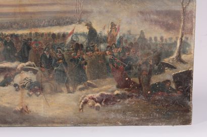 null School XIXth

"Battle Scene"

Oil on canvas

64 x 90 cm

(Misses and accide...