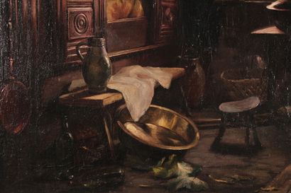 null Léon PERRIN (1860-1931)

"Interior"

Oil on canvas signed lower right

50 x...