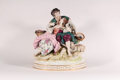 null Germany

Group with two porcelain figures representing a couple of gardeners...
