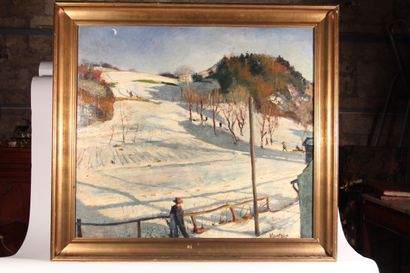 null Modern School

"Snowy Landscape"

Oil on canvas signed lower right VANTAME 

59...