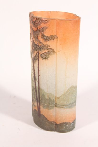 null François-Théodore LEGRAS (1839-1916)

Polylobed vase with acid-etched decoration...
