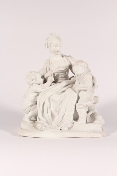 null Sèvres (kind of)

Biscuit group representing the schoolteacher

Late 19th century...