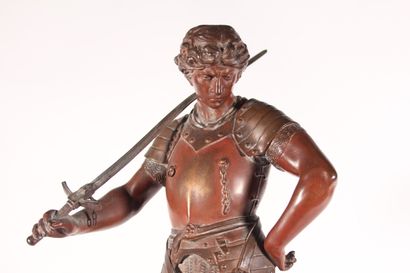 null According to E. PICAULT

Saint George slaying the dragon

Bronze subject with...
