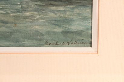 null French School early XXth century 

"Navy"

Watercolor, signed lower right and...