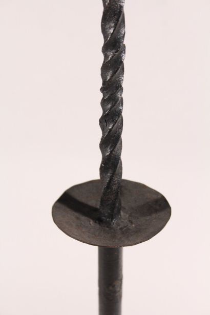 null Wrought-iron lectern, tripod base, twisted shaft

nineteenth century

Height:...