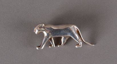 null Brooch in silver 925 thousandths: Panther of the national museum of natural...
