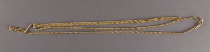 null Long necklace in yellow gold 750 thousandths with a clasp 82.2 g Length 154...