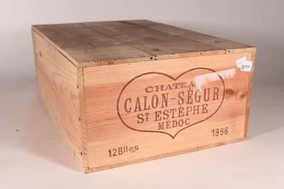 null 1986 - Château Calon Ségur

Saint Estèphe - 12 blles CBO