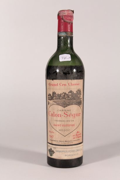 null 1947 - Château Calon Ségur

Saint-Estephe - 1 bottle