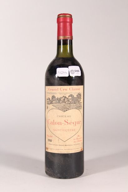 null 1980 - Château Calon Ségur 

Saint-Estephe - 1 bottle