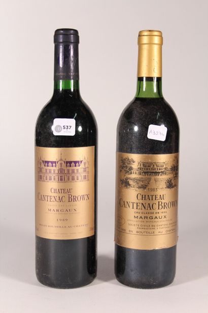 null 1983 - Château Cantenac Brown

Margaux - 1 bottle 

1989 - Château Cantenac...