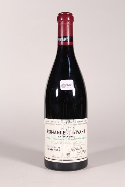 null 1998 - Domaine de La Romanée Conti, Marey Monge

Romanée Saint Vivant Rouge...