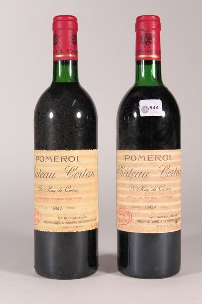 null 1987 - Château Certan

Pomerol - 1 bottle 

1984 - Château Certan

Pomerol -...