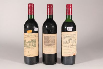 null 1986 - Château Duhart Milon

Pauillac - 1 bottle 

1987 - Château La Lagune

Haut-Médoc...