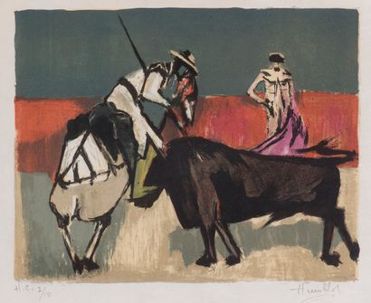 null D'APRÈS Robert HUMBLOT (1907-1962)

Suerte varas.

Lithographie couleurs sur...